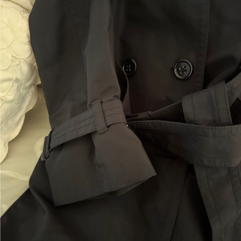 Banana Republic Classic Black Trench Coat - Picture 10 of 15
